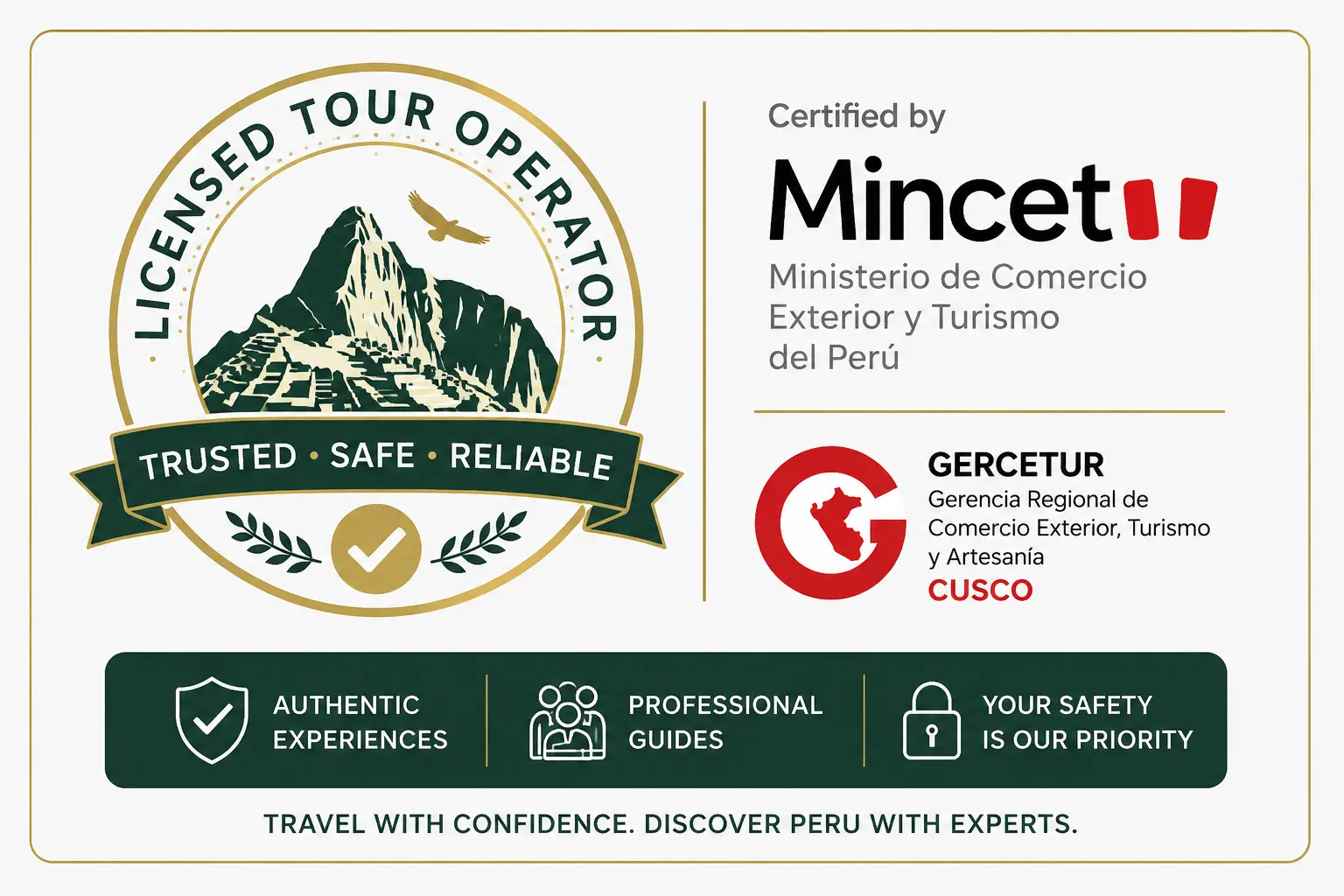 Licensed tour operator to book Machu Picchu tour and Peru adventures