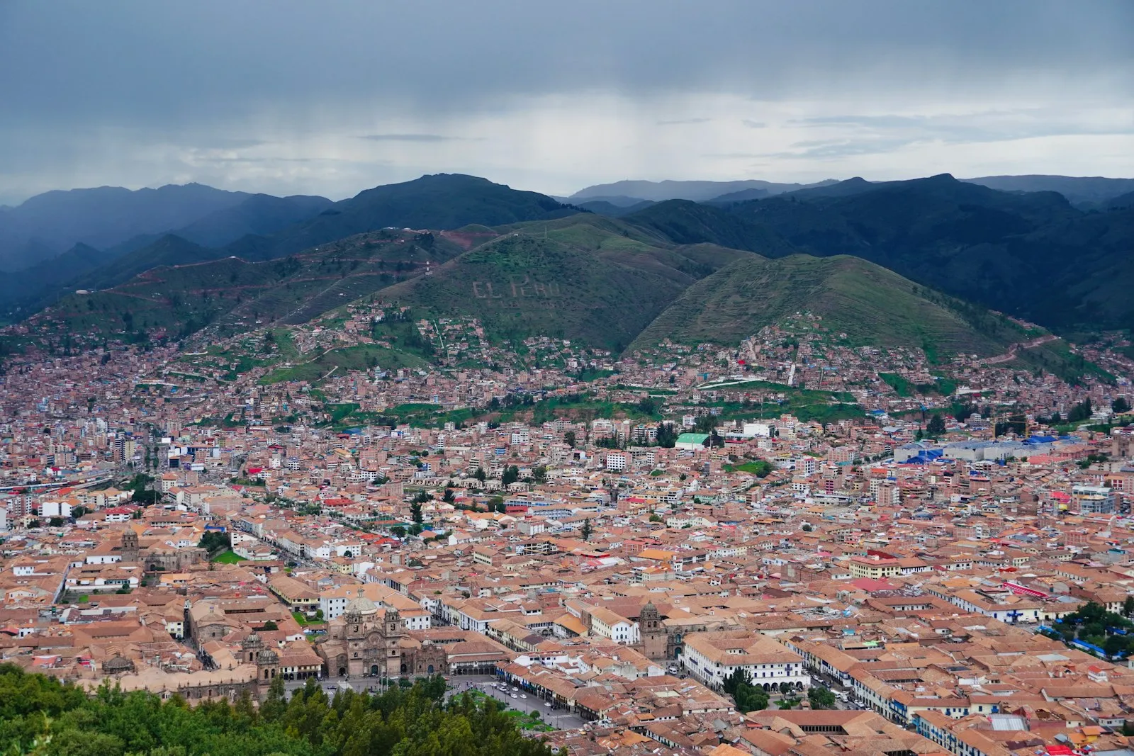 Best time to visit Peru - Cusco cityscape aerial view