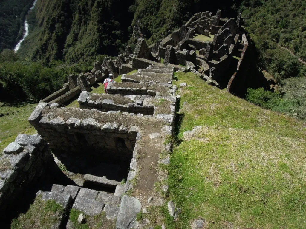 Stone path along the Andes, Peru