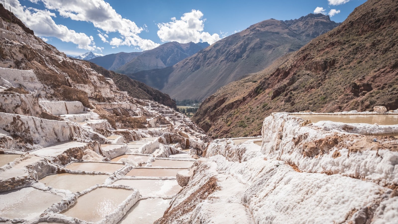 Sunny Andes mountains during the dry season