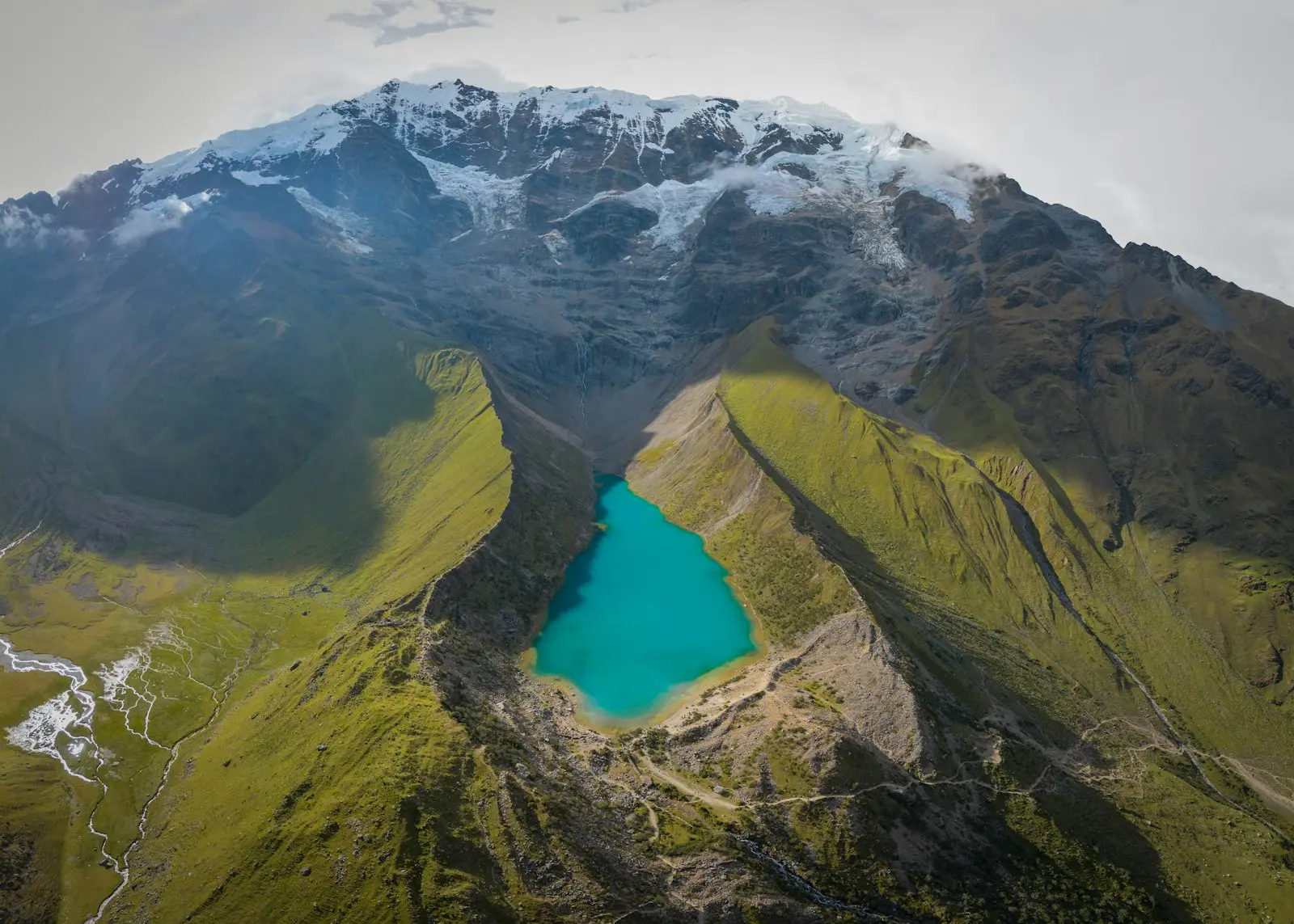 Salkantay 5 days Cusco - mountain and glacial lake, Peru